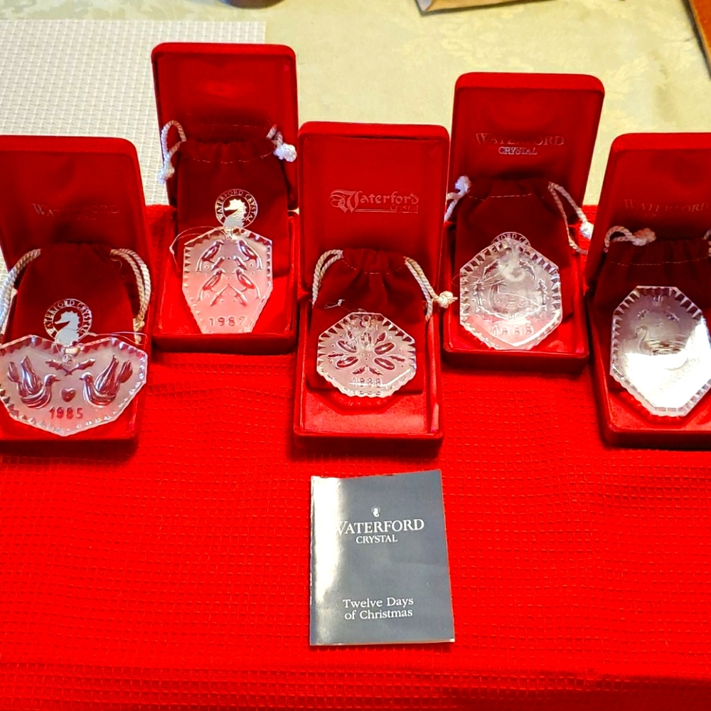 Waterford 12 Days of Christmas ornaments
